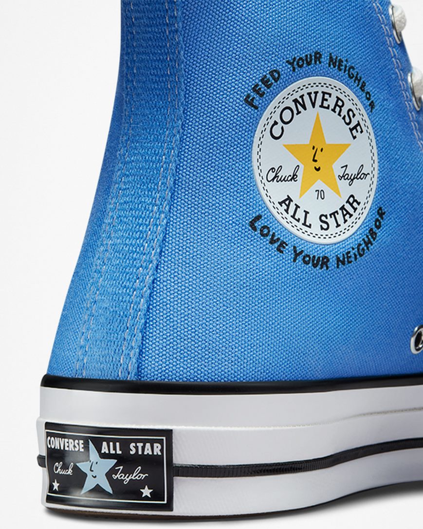 Tenisky Vysoke Converse x Sky High Farm Workwear Chuck 70 Panske Modre Viacfarebný Biele | SK SABL56